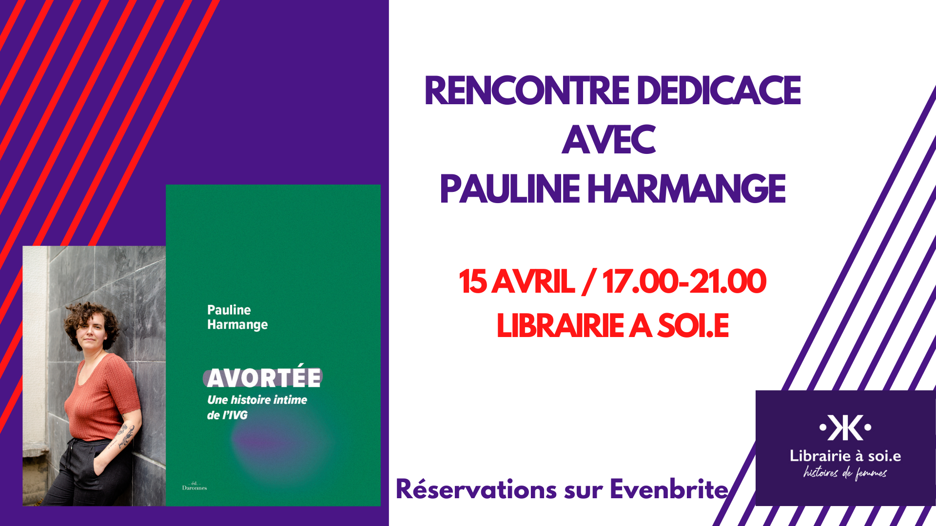 Rencontre Dédicace avec Pauline Harmange pour « Avortée »