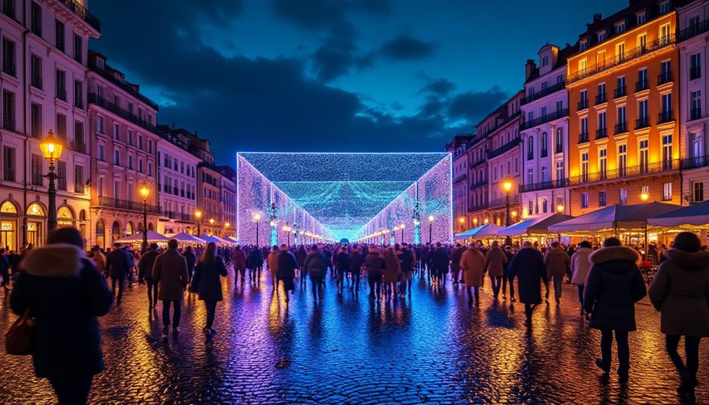 découvrez comment la fête des lumières à lyon a boosté le tourisme avec une hausse de 19 % de fréquentation, entraînant une saturation des hôtels de la ville.