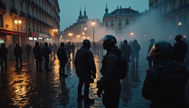 découvrez les détails du meurtre de quentin deranque à lyon et la manifestation qui en découle, suscitant une vive inquiétude dans la région.