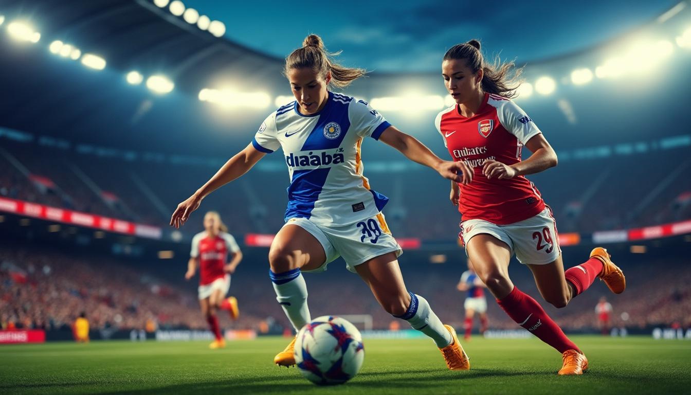 la ligue des champions féminine met en scène un duel intense où lyon tente de renverser la vapeur face à arsenal pour décrocher la victoire.
