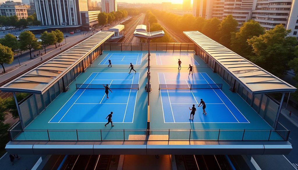 découvrez comment un toit innovant à lyon part-dieu se transforme en terrains de padel, alliant sport et urbanisme durable au cœur de la ville.