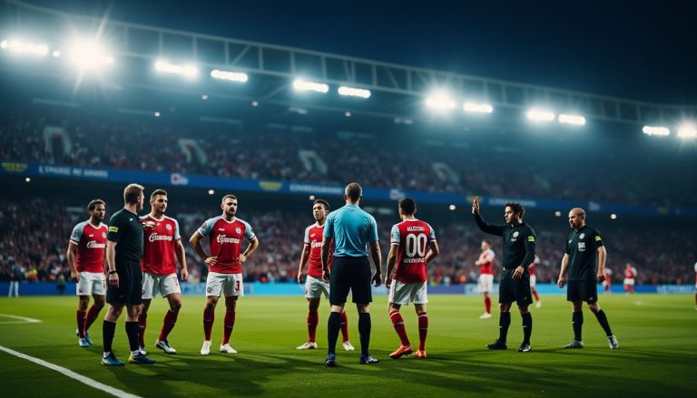 ol en colère après une erreur d'arbitrage lors du match, un carton rouge non attribué provoquant la frustration de lyon.