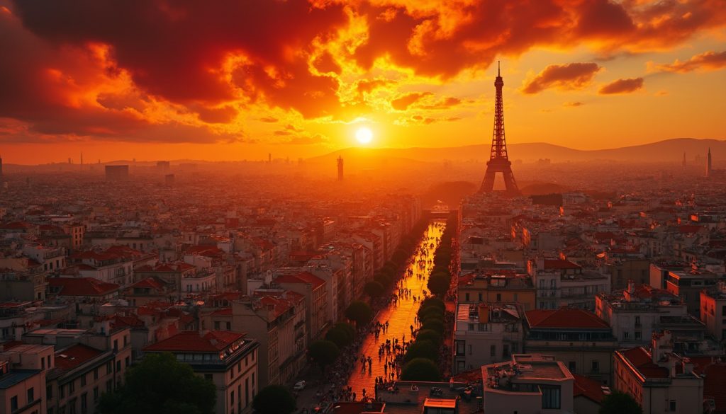 canicule : lyon atteint 40 °c tandis que paris plafonne à 35 °c ce samedi. découvrez quelles régions seront les plus touchées par la chaleur intense.