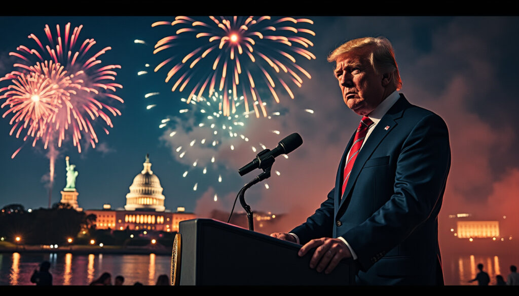découvrez si donald trump risque de perturber les festivités du 250e anniversaire de l'indépendance des états-unis avec ses dernières déclarations.