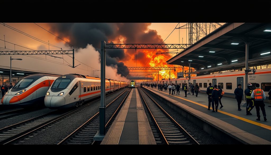 un incendie à la gare sncf lyon part-dieu provoque une désorganisation importante et des retards importants sur les lignes tgv et ter, impactant les voyageurs.