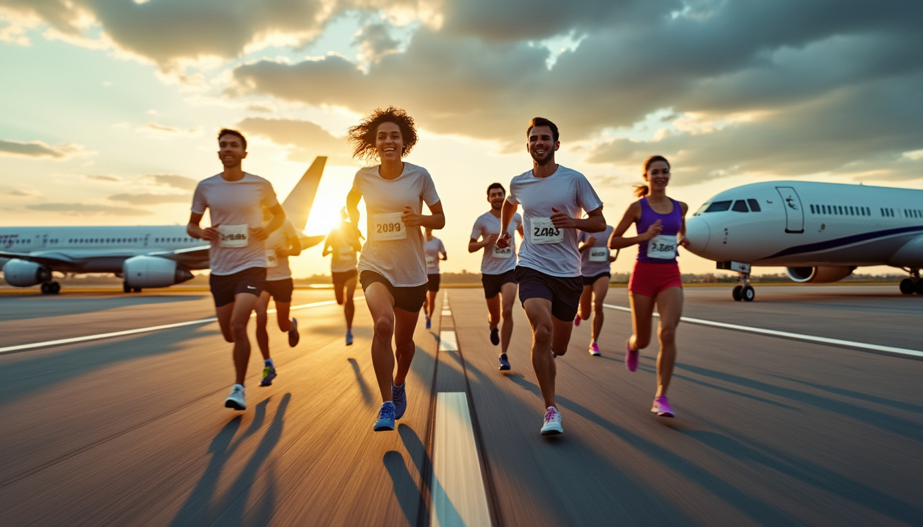 participez à l’aérorun, une course solidaire exceptionnelle organisée sur le tarmac de l’aéroport de lyon-bron, alliant sport et soutien aux causes caritatives.