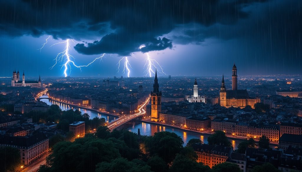 prévisions météo du 2 juin : orages attendus sur lyon et strasbourg, avant une nette vague de fraîcheur prévue pour jeudi.