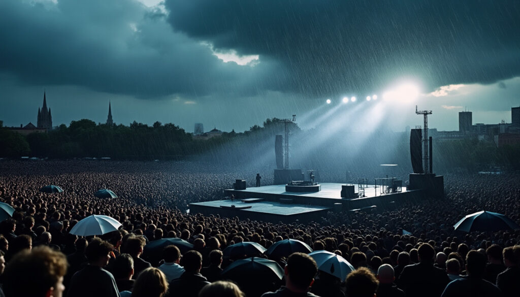 shy’m a dû annuler son concert à lyon en raison de la météo capricieuse, laissant des milliers de fans déçus. retrouvez toutes les informations sur cette annulation et les réactions des fans.