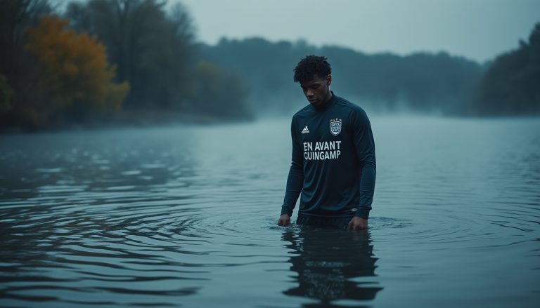 tragédie bouleversante : kenzo kies, jeune espoir de l'en avant guingamp, décède à 21 ans suite à une noyade près de lyon. hommage à un talent prometteur disparu trop tôt.